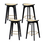 Artiss Rattan Bar Stools - Set of 4