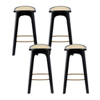 Artiss Rattan Bar Stools - Set of 4