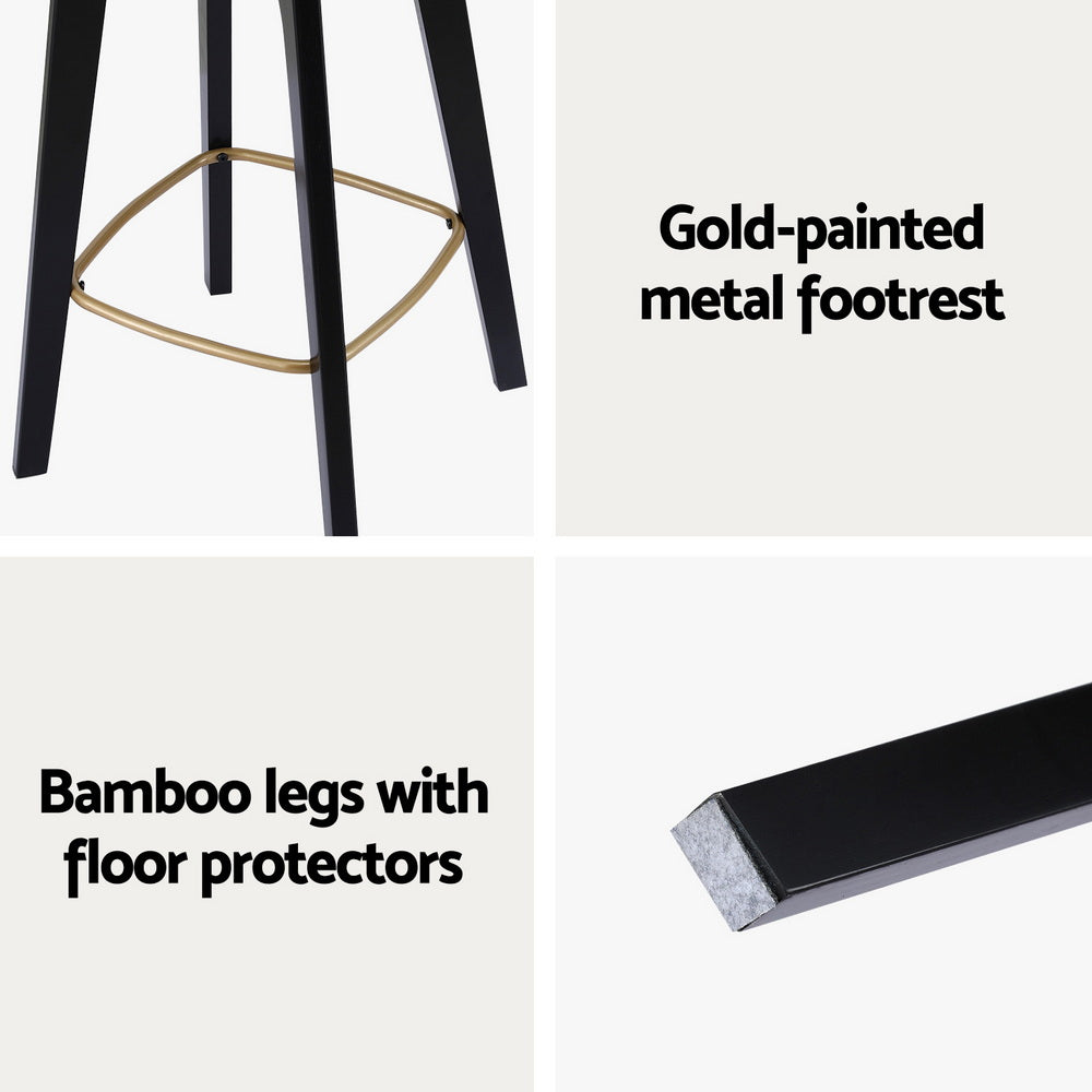 Artiss Rattan Bar Stools - Set of 4