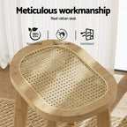 Artiss Bamboo Rattan Bar Stools - Set of 4