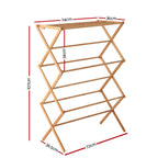 Eco-Friendly Bamboo Folding Clothes Airer