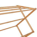 Eco-Friendly Bamboo Folding Clothes Airer
