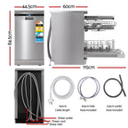 Devanti 10 Place Settings Freestanding Dishwasher Silver