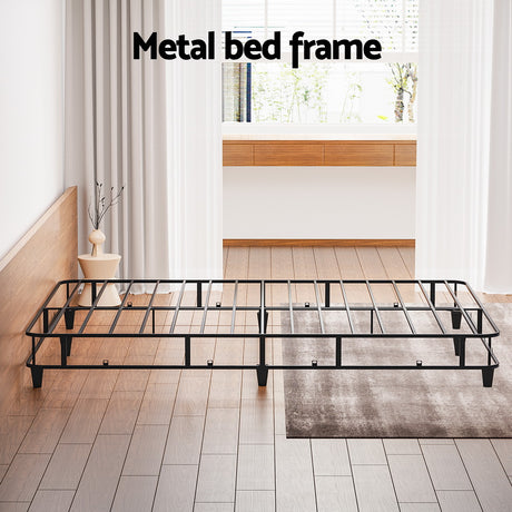 Artiss Double Bed Frame Metal Grey MASON - Stylish & Durable