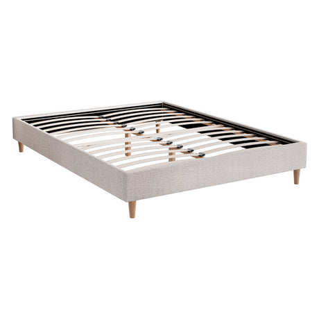 Artiss Zora Queen Bed Frame - Beige