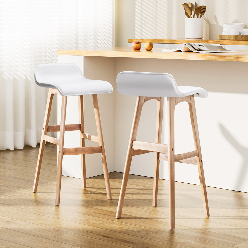Artiss Sliva Elegant Wooden Bar Stools