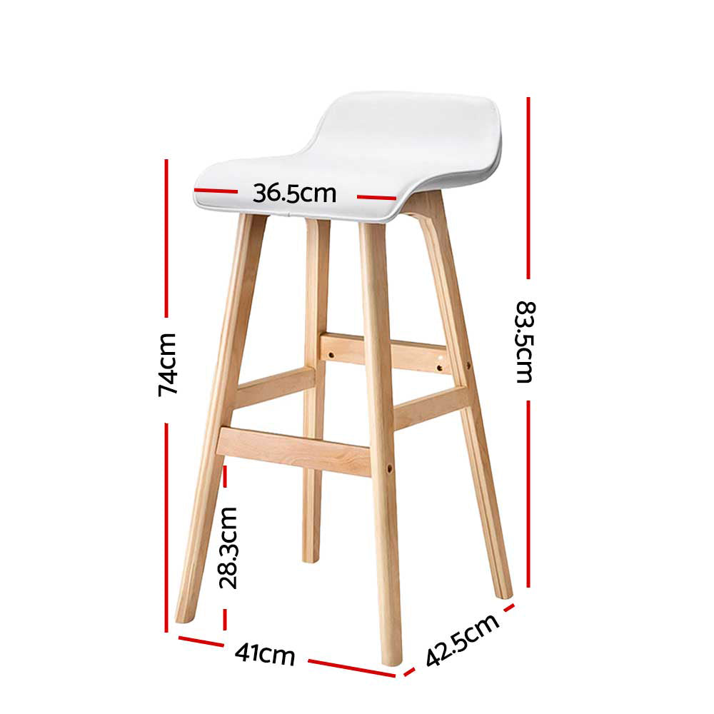 Artiss Sliva Elegant Wooden Bar Stools