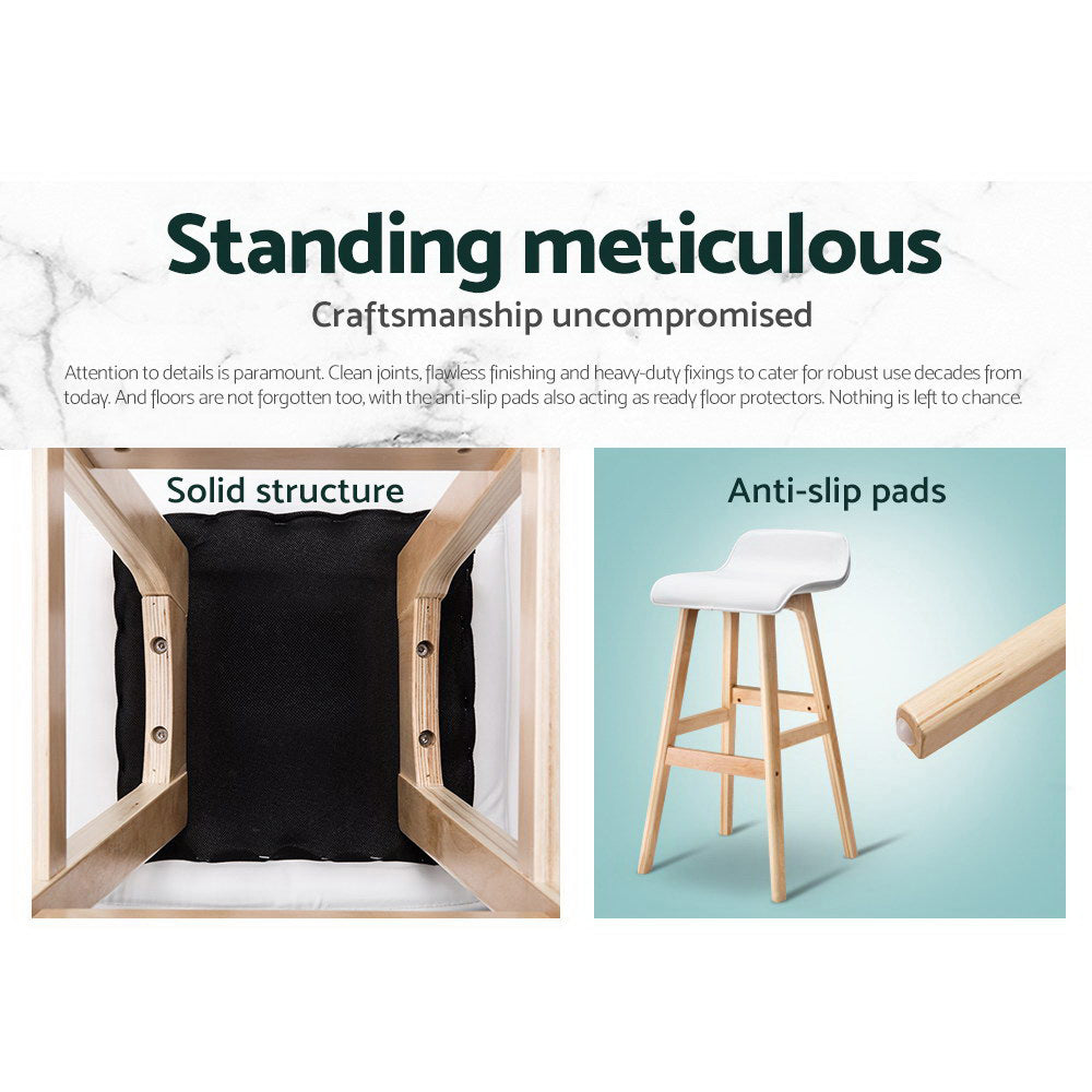 Artiss Sliva Elegant Wooden Bar Stools