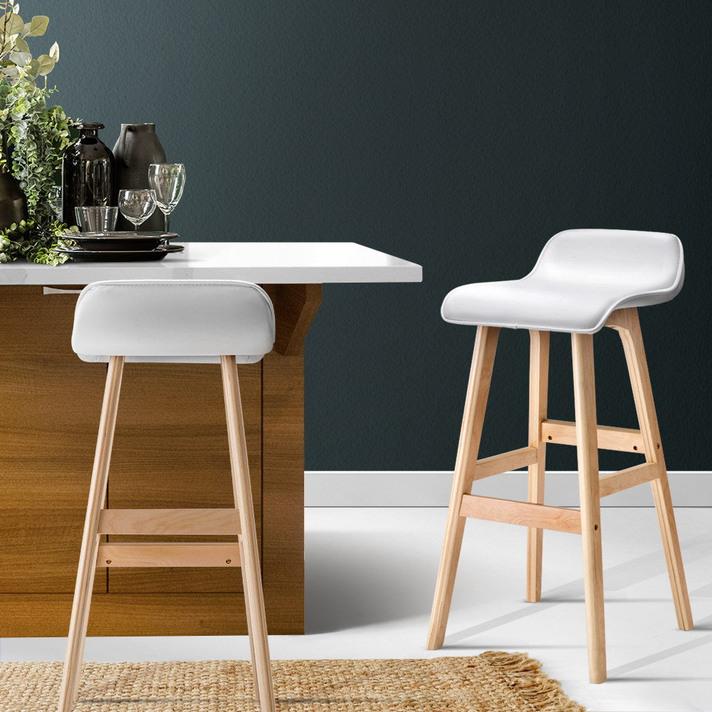 Artiss Sliva Elegant Wooden Bar Stools