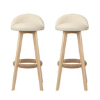 Artiss Padded Wooden Bar Stools - Set of 2