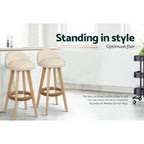 Artiss Dalvey Beige Bar Stool Set of 4