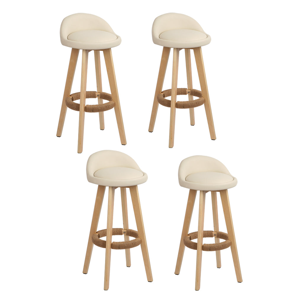 Artiss Dalvey Beige Bar Stool Set of 4