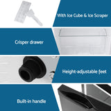 Devanti 122L Two Door Bar Fridge Mini Fridge with Freezer Black