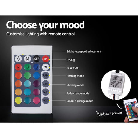 Artiss Queen Size LED Gas Lift Bed Frame