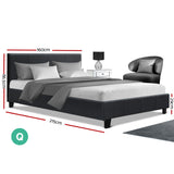 Artiss Neo Charcoal Queen Bed Frame