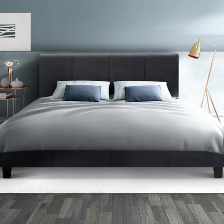 Artiss Neo Charcoal Queen Bed Frame