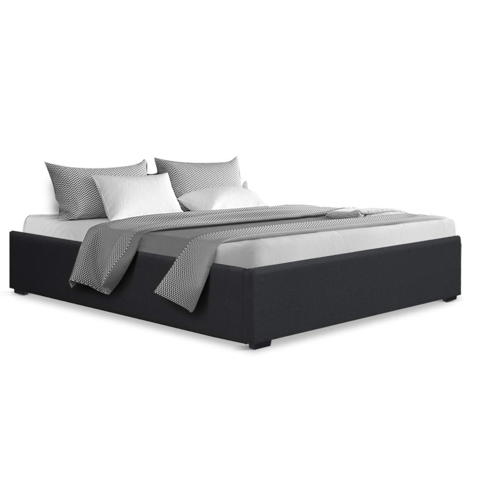 Toki Charcoal Queen Size Gas Lift Bed Frame