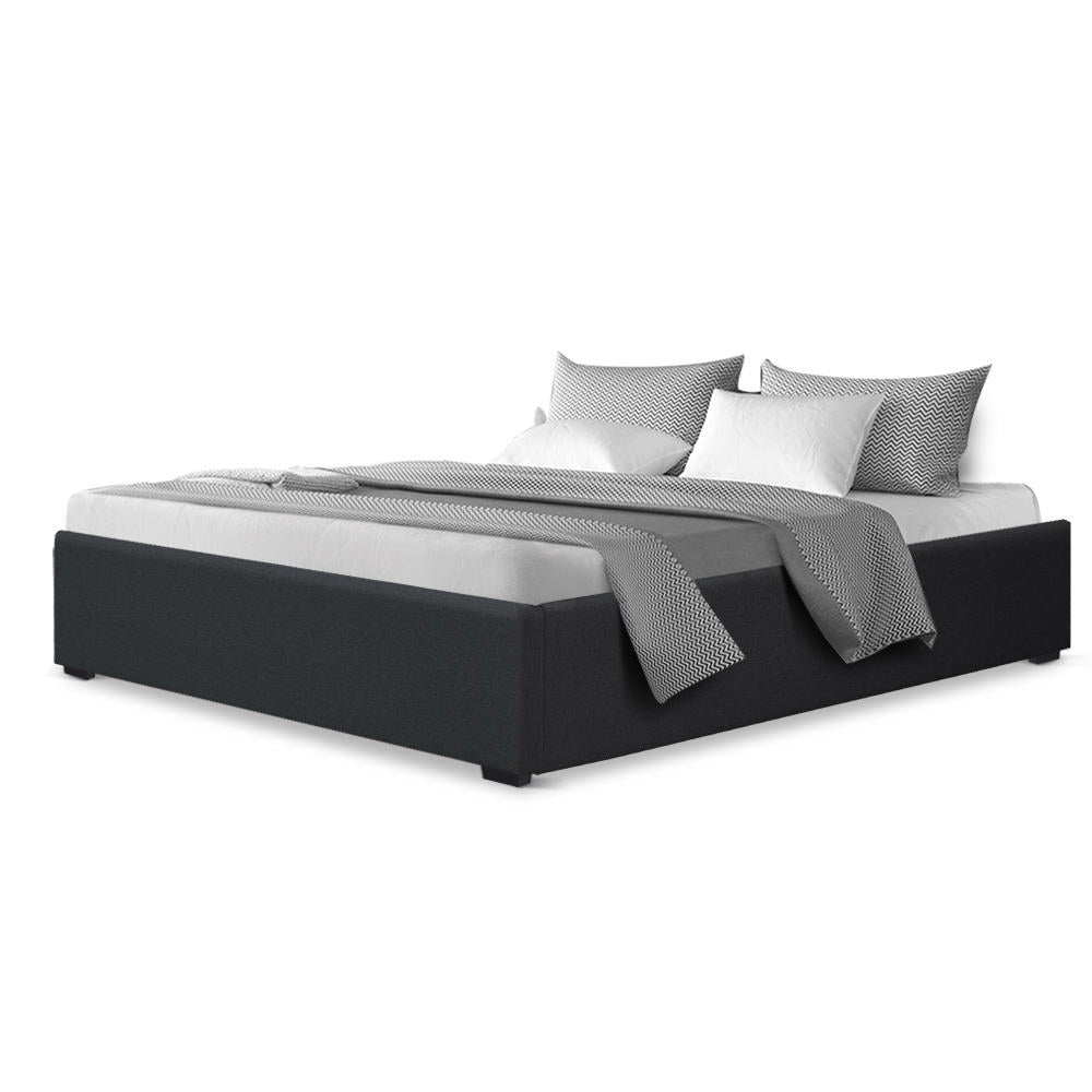 Toki Charcoal Queen Size Gas Lift Bed Frame