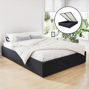 Toki Charcoal Queen Size Gas Lift Bed Frame