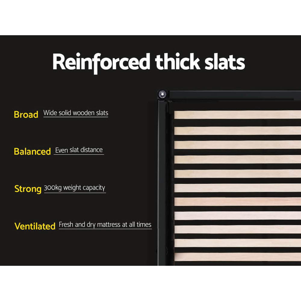 Toki Grey Gas-Lift Queen Bed Frame