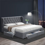Artiss Mila Queen Bed Frame with Storage