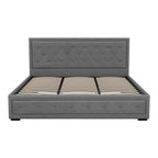 Artiss Bed Frame King Size Gas Lift Grey TIYO