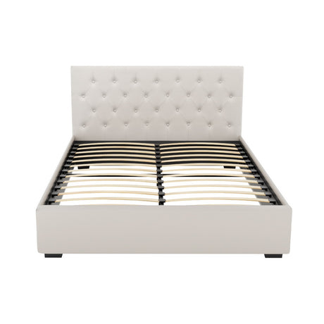 Artiss Vila Queen Gas Lift Bed Frame