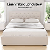 Artiss Vila Queen Gas Lift Bed Frame