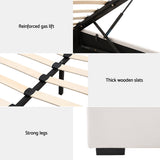 Artiss Vila Queen Gas Lift Bed Frame