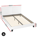 Artiss Neo Queen Size Bed Frame - White