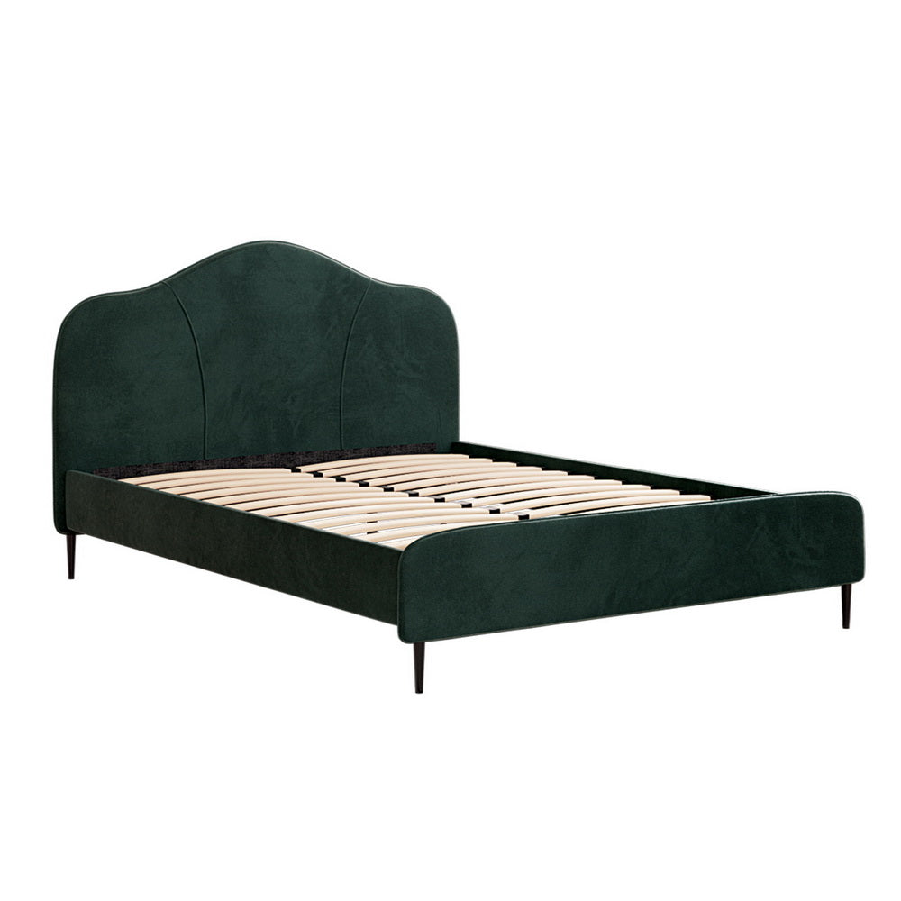 Artiss Olan Velvet Queen Bed Frame