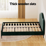 Artiss Olan Velvet Queen Bed Frame