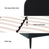 Artiss Olan Velvet Queen Bed Frame