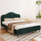 Artiss Olan Velvet Queen Bed Frame