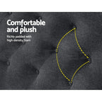 Artiss Bed Head Headboard King Size Fabric - CAPPI Charcoal