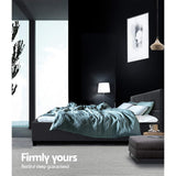 Artiss Charcoal TINO Queen Bed Frame