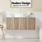 Cefito Oak Wall-Hung Vanity Unit 915mm