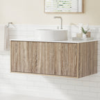 Cefito Oak Wall-Hung Vanity Unit 915mm