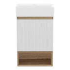 Cefito Vanity Unit 445mm Basin Bathroom Cabinet Storage Wall Hung Sink White