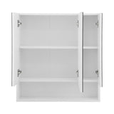 Cefito Bathroom Mirror Cabinet Medicine Adjustable Shelves Wall Hung 700x750mm White