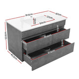 Cefito 915mm Grey Vanity Unit with Basin