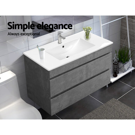 Cefito 915mm Grey Vanity Unit with Basin