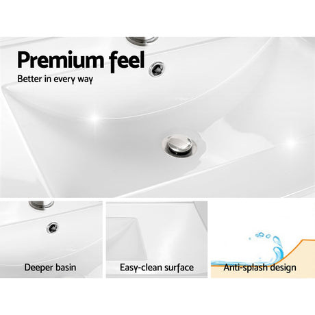 Cefito 915mm Grey Vanity Unit with Basin