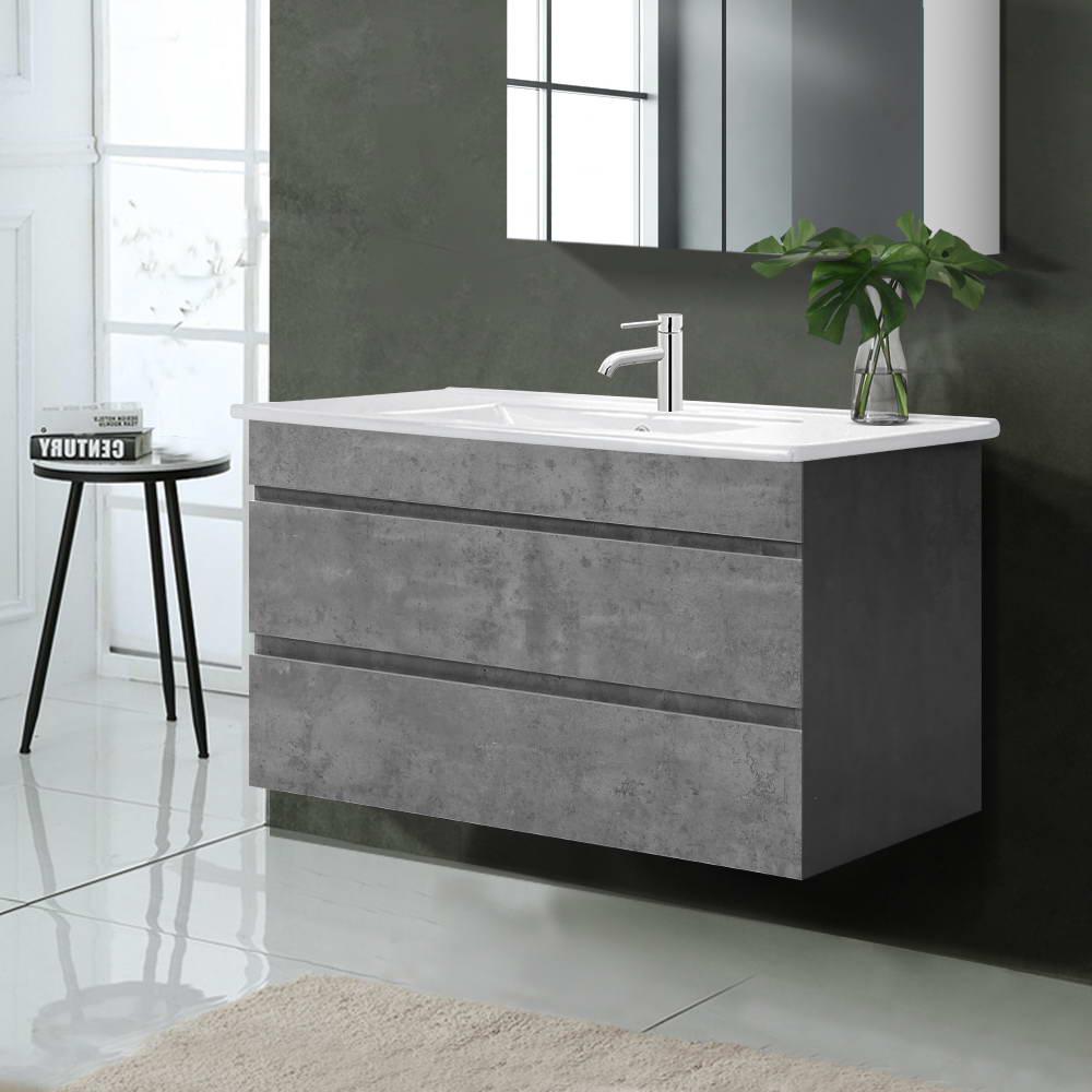 Cefito 915mm Grey Vanity Unit with Basin