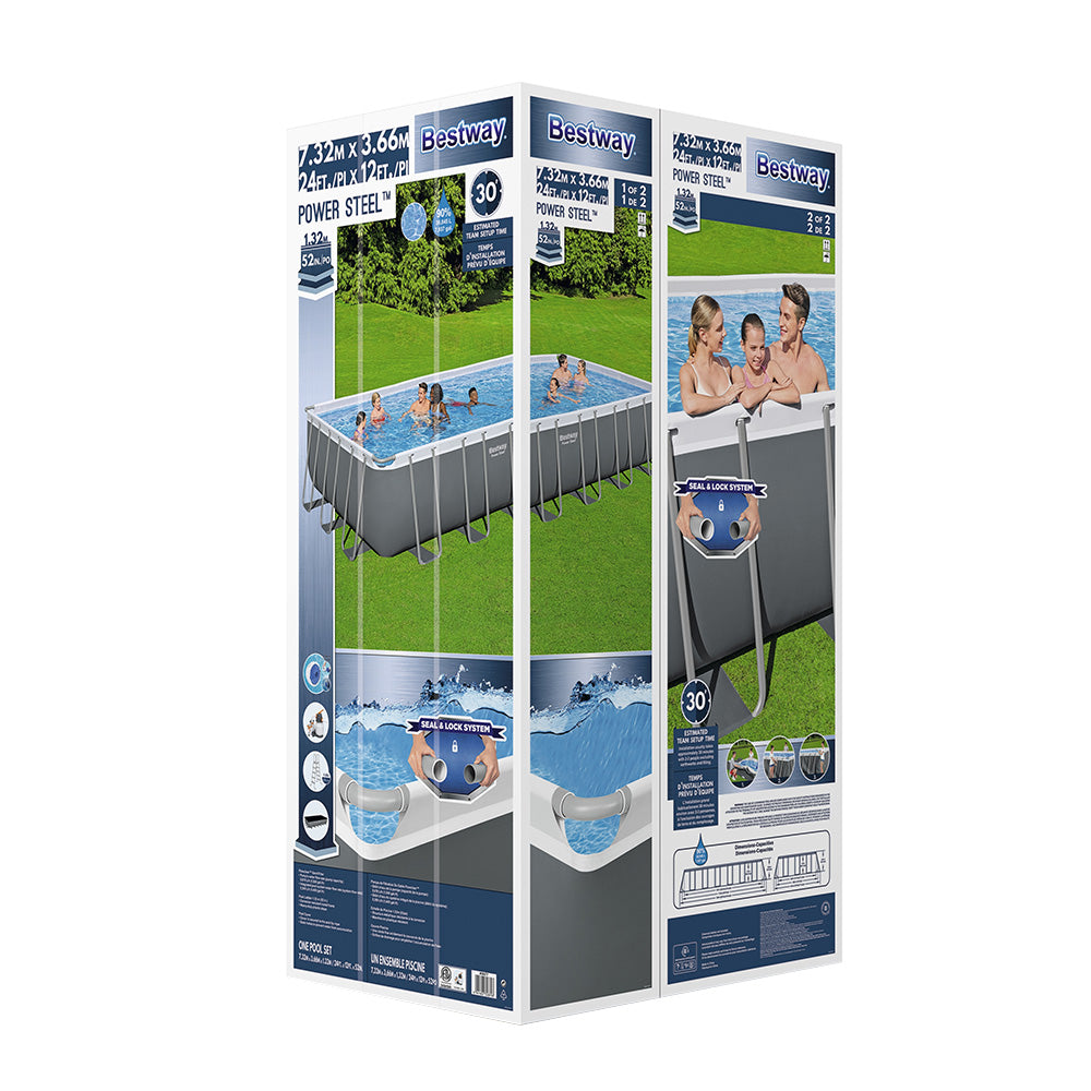 Bestway Power Steel Above Ground Pool 732x366cm