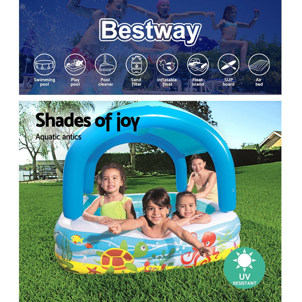 Bestway Inflatable Canopy Kids Pool 140cm