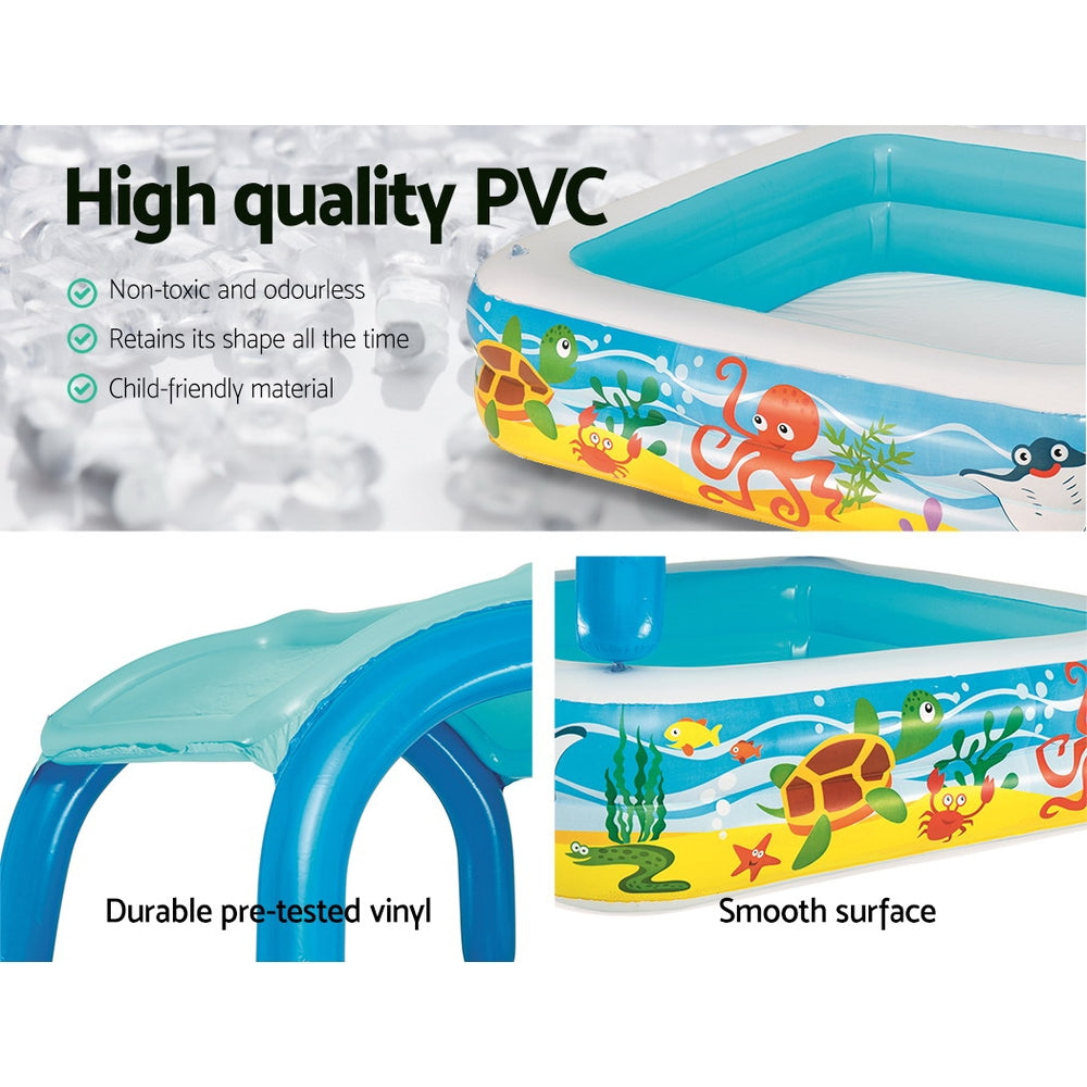 Bestway Inflatable Canopy Kids Pool 140cm