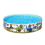Dinosaur-Themed Kids Pool - 183x38cm