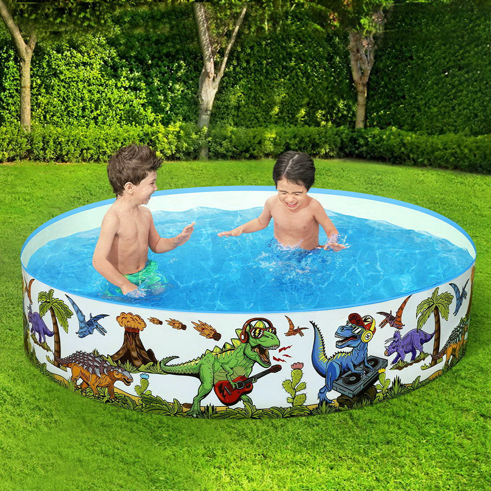 Dinosaur-Themed Kids Pool - 183x38cm