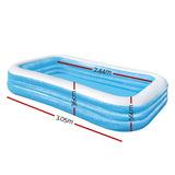 Bestway Kids Inflatable Swimming Pool 305x183cm